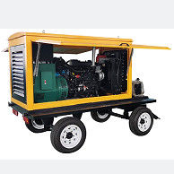 100 kW Leistungsausgabe Anhängergenerator für schwere Arbeiten